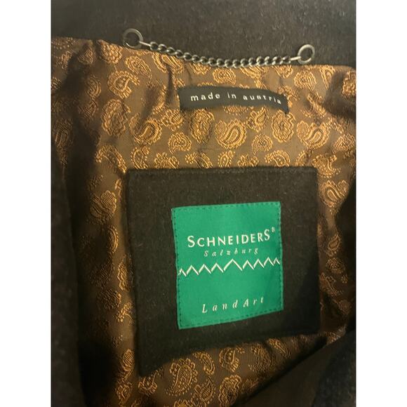 Schneider of Salzburg Virgin Wool Cashmere Coat 46 - Picture 5 of 10